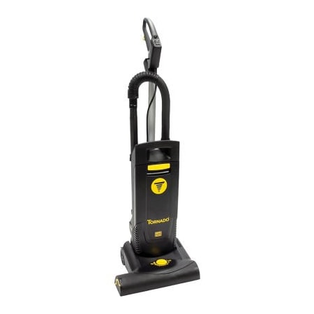 Powr-Flite Tornado CVD 38 Deluxe Upright Vacuum, 15" Cleaning Width, Black 91438